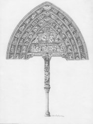 48: 483.- Tímpano: Puerta de la Coronación (boceto 56)